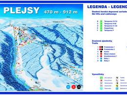 Trail map Plejsy – Krompachy