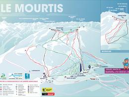 Trail map Le Mourtis