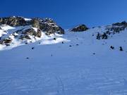 Ungroomed freeride slopes at Stubnerkogel