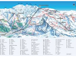 Trail map Zermatt/Breuil-Cervinia/Valtournenche – Matterhorn