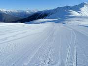 Groomed slope at Venet