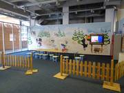 Children's area at the entrance of the ski hall
