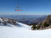 Beautiful panoramic view in the ski resort of Krvavec 
