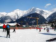 Intensive construction activity at the Olympic Village.