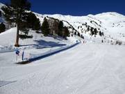 Conveyor belt at the mountain station of the Haideralm gondola