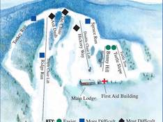 Trail map Maple Ski Ridge