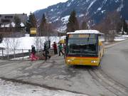 Ski bus at the valley station