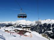 Silvretta Bahn - 8pers. High speed chairlift (detachable) with bubble and seat heating