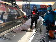 The staff is always present at the entrance.