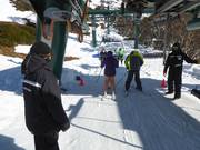 Assistance when boarding the chairlift