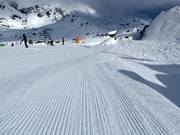 Very good slope preparation in the ski resort of The Remarkables