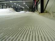 Groomed slope in the Snow Valley ski hall