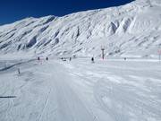 Wide practice slope at the Stafellift