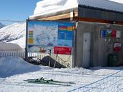 Information board in the ski resort of Belalp