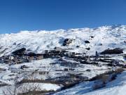 View of Les Menuires from the Pointe de la Masse