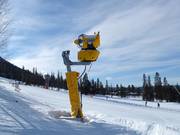 High-performance snow cannon in Kläppen