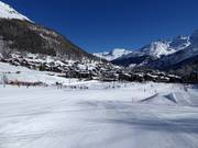 Practice area in the valley at Saas-Fee
