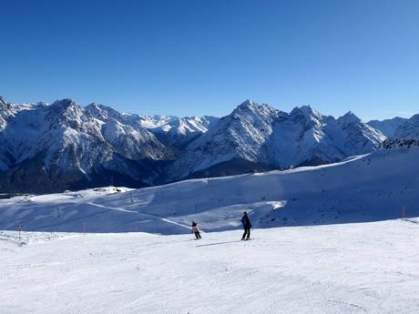 Lower Engadine (Unterengadin): size of the ski resorts – Size Scuol – Motta Naluns