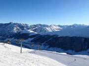 View from Carosello 3000 over Livigno and Mottolino