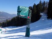Snow cannon at the Kochelberg descent