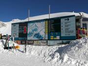 Large information board at the Höfatsblick station