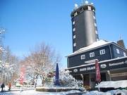 The only point of contact: the mountain restaurant on the Hohe Bracht.