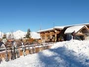Ski hut on the Belvedere run