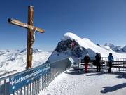 Viewing platform at 3883 m with a view of the 38 peaks higher than 4000 m and 14 glaciers (view of the Breithorn)