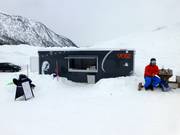 Small snack stand at the conveyor belt