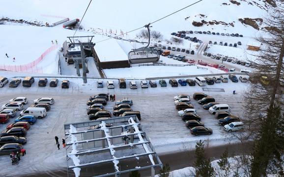 Passeier Valley (Passeiertal): access to ski resorts and parking at ski resorts – Access, Parking Pfelders (Moos in Passeier)
