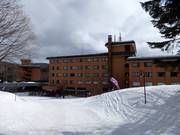 The Club Med in the lower part of the ski area