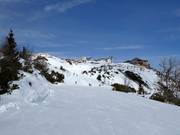 Easy slope on the Feuerberg high plateau