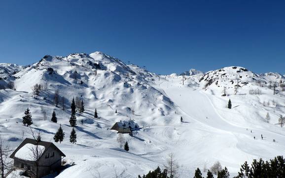 Julian Alps (Julijske Alpe): size of the ski resorts – Size Vogel – Bohinj
