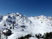 View over the ski resort of Vogel