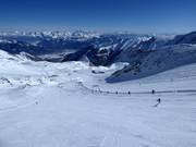 Difficult slope at Maurergletscher