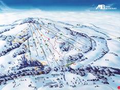 Trail map Mladé Buky