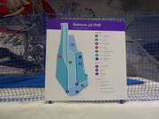 Slope map at the mountain station of the chairlift