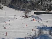 Valley stations and reservoir lake