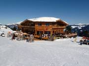 Platzlam in the middle of the ski resort of Hochzillertal