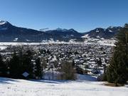 View of Oberstdorf from the valley run