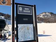 Information boards in detail at every valley station