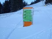 Signage in the Buron ski area