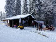 Snack bar at the Bergwachthütte on Almberg