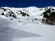 Practice area Valatsch at the mountain station of the Haideralm gondola