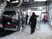 Attentive staff at the gondola lift