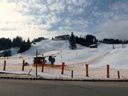 View of the Fischen ski area from the B19