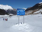 Signage in the valley area