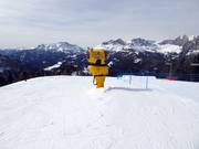 High-performance snow cannon at Buffaure