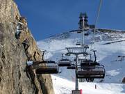 Lange Wandbahn - 6pers. High speed chairlift (detachable) with bubble and seat heating