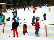 Practice area next to the toboggan run